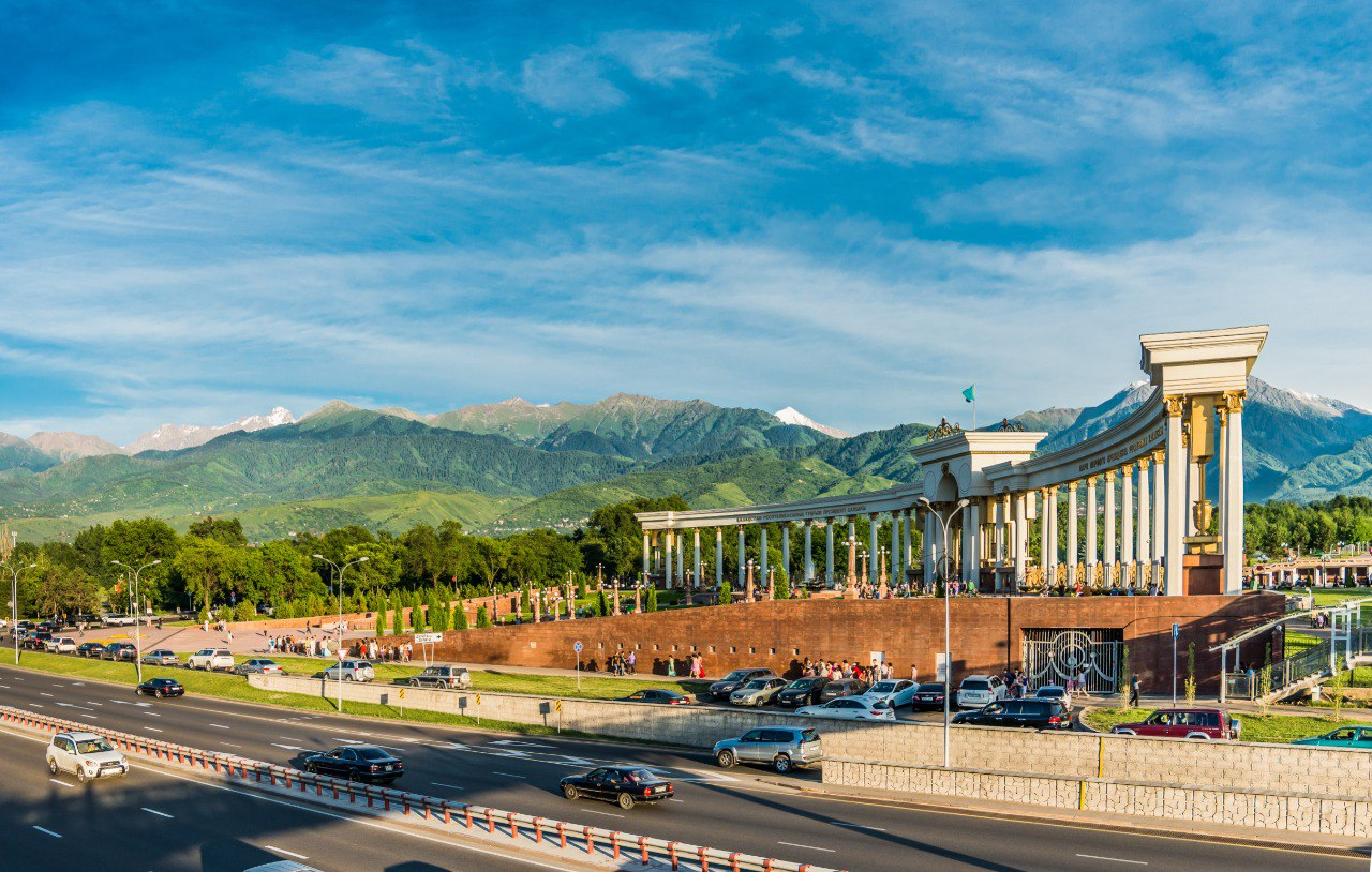 Vista de Almaty, Kazajistán